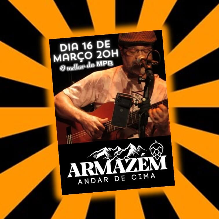 Cartaz Amarildo Silva no Armazém Andar de Cima, 16/03/2024