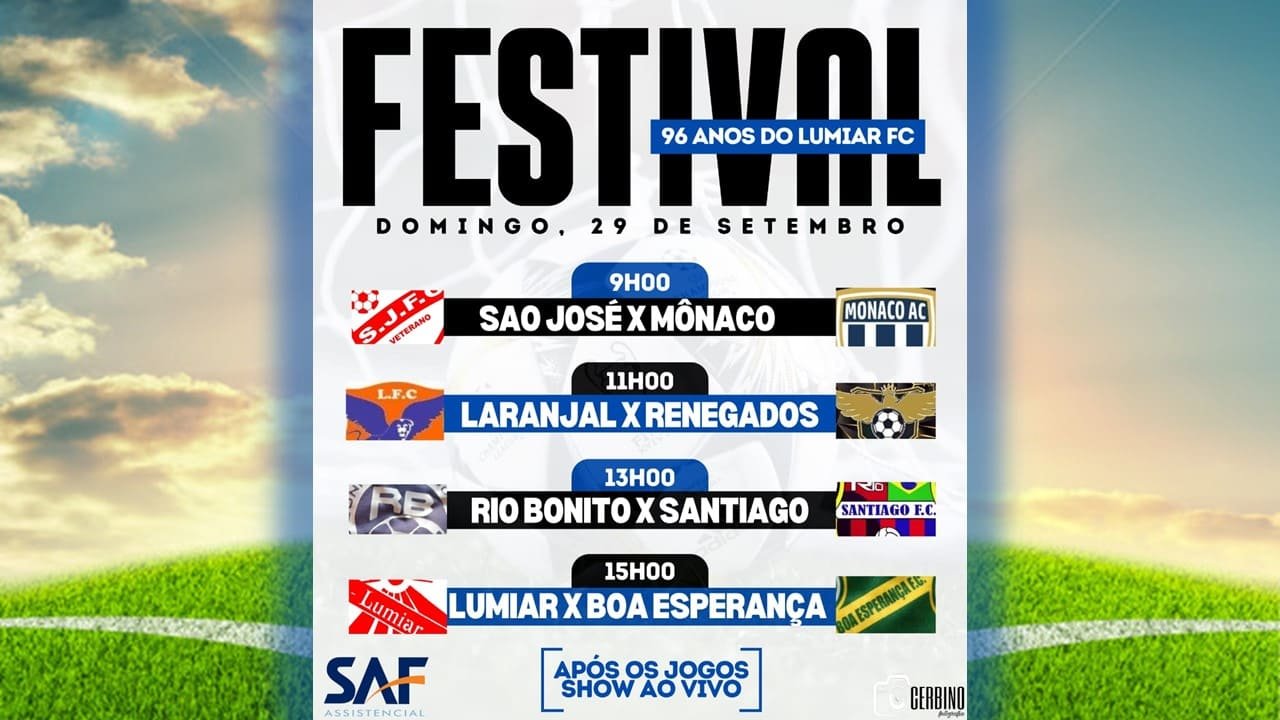 FESTIVAL 96 ANOS LUMIAR F. C.