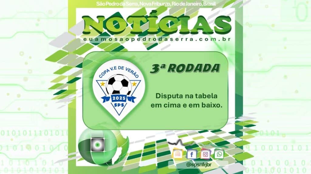 CAPA 3ª RODADA COPA VE DE VERÃO