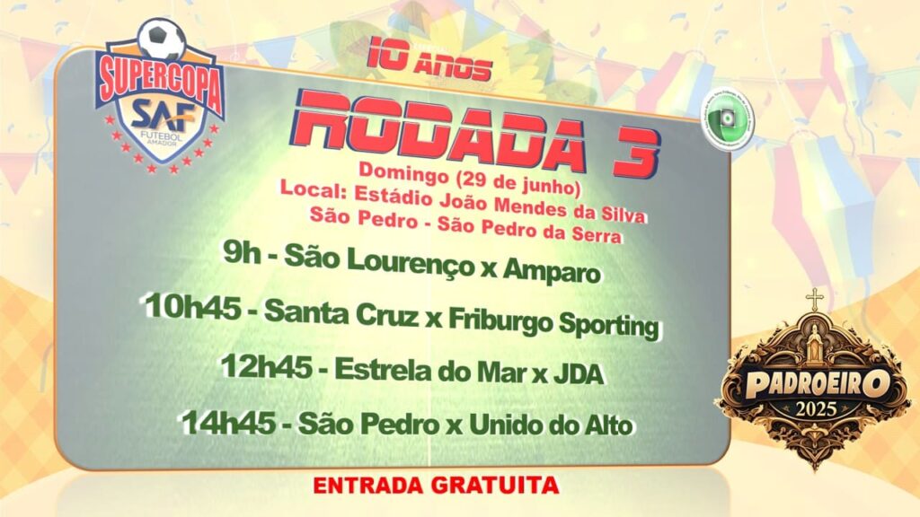 SUPERCOPA SAF 2025 FESTA SPS 2025