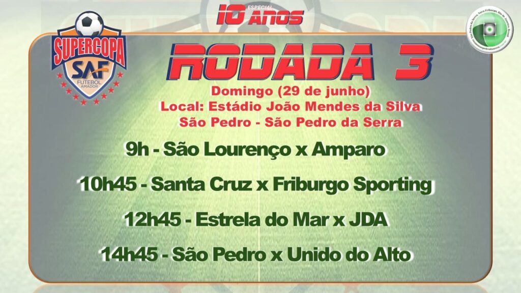 RODADA 3 SAF 2025