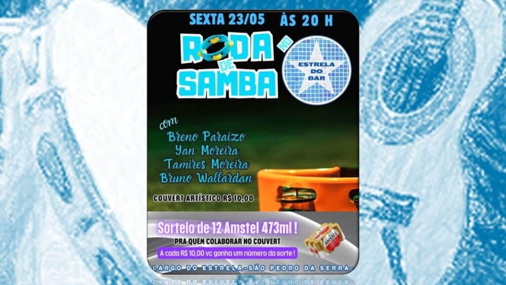 RODA DE SAMBA DO ESTRELA DO BAR 23/05/2025