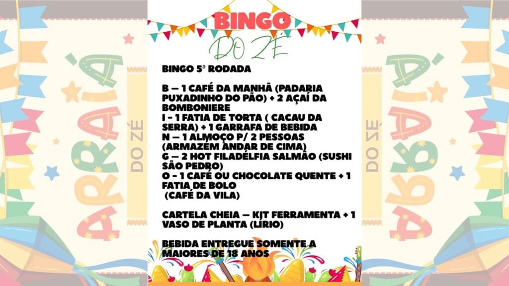 BINGO DO ZÉ 5