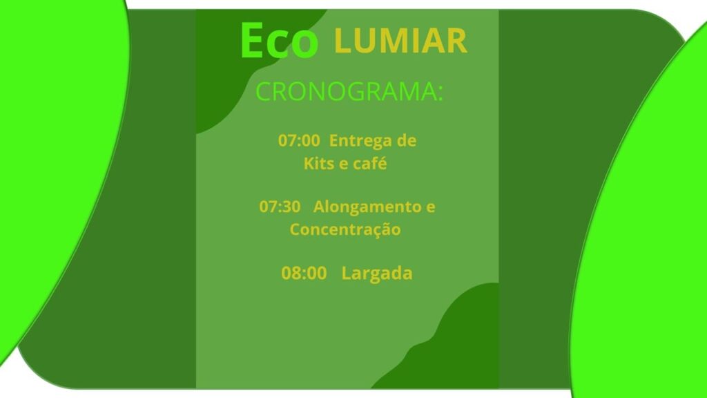 ECO CORRIDA LUMIAR CRONOGRAMA 05/10/2025