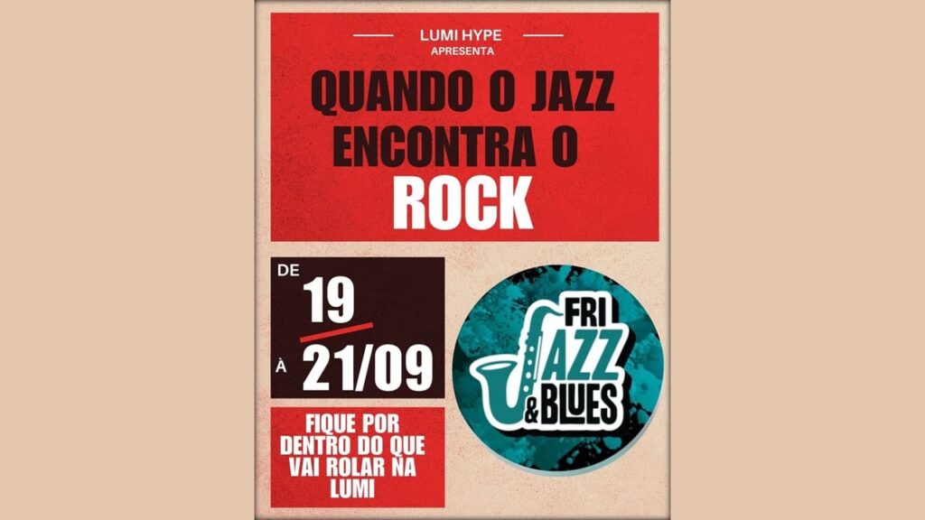 QUANDO O JAZZ ENCONTRA O ROCK 19/09/2025
