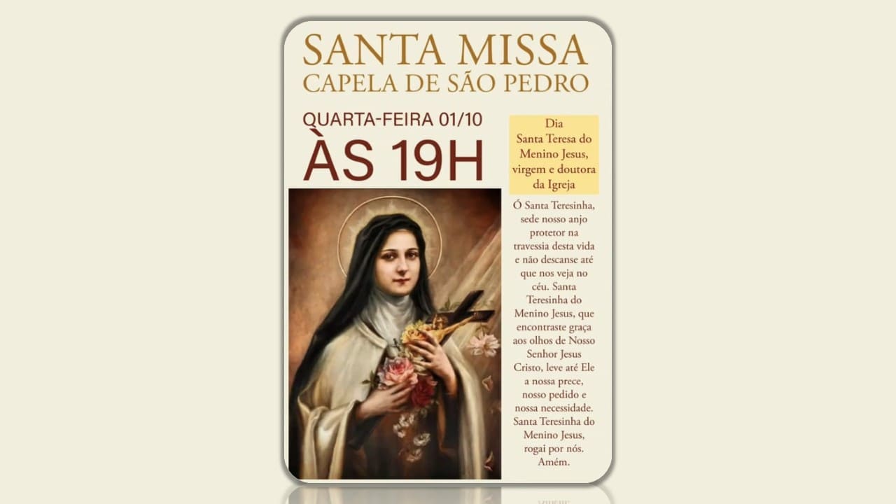 SANTA MISSA 01/10/2025