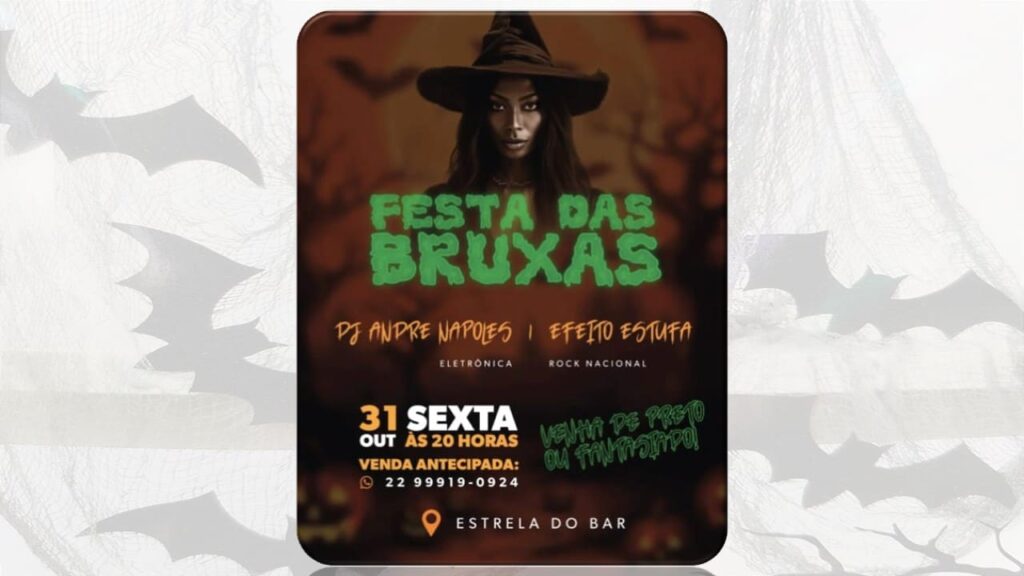 FESTA DAS BRUXAS 31/10/2025