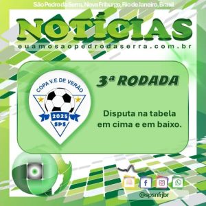 CAPA 3ª RODADA COPA VE DE VERÃO