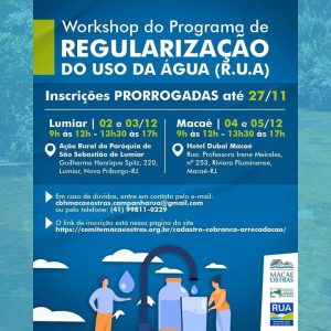 WORKSHOP INSCRIÇÕES PRORROGADAS
