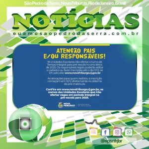 PREFEITURA OFERTA PRÉ-ESCOLA EM TEMPO INTEGRAL